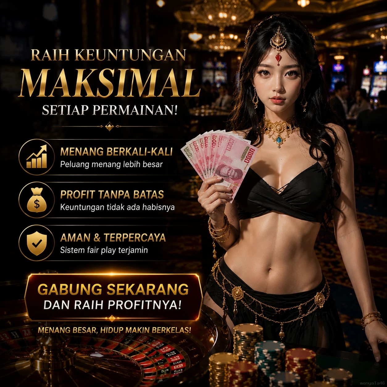 Tampilan antarmuka menyala46 di Android